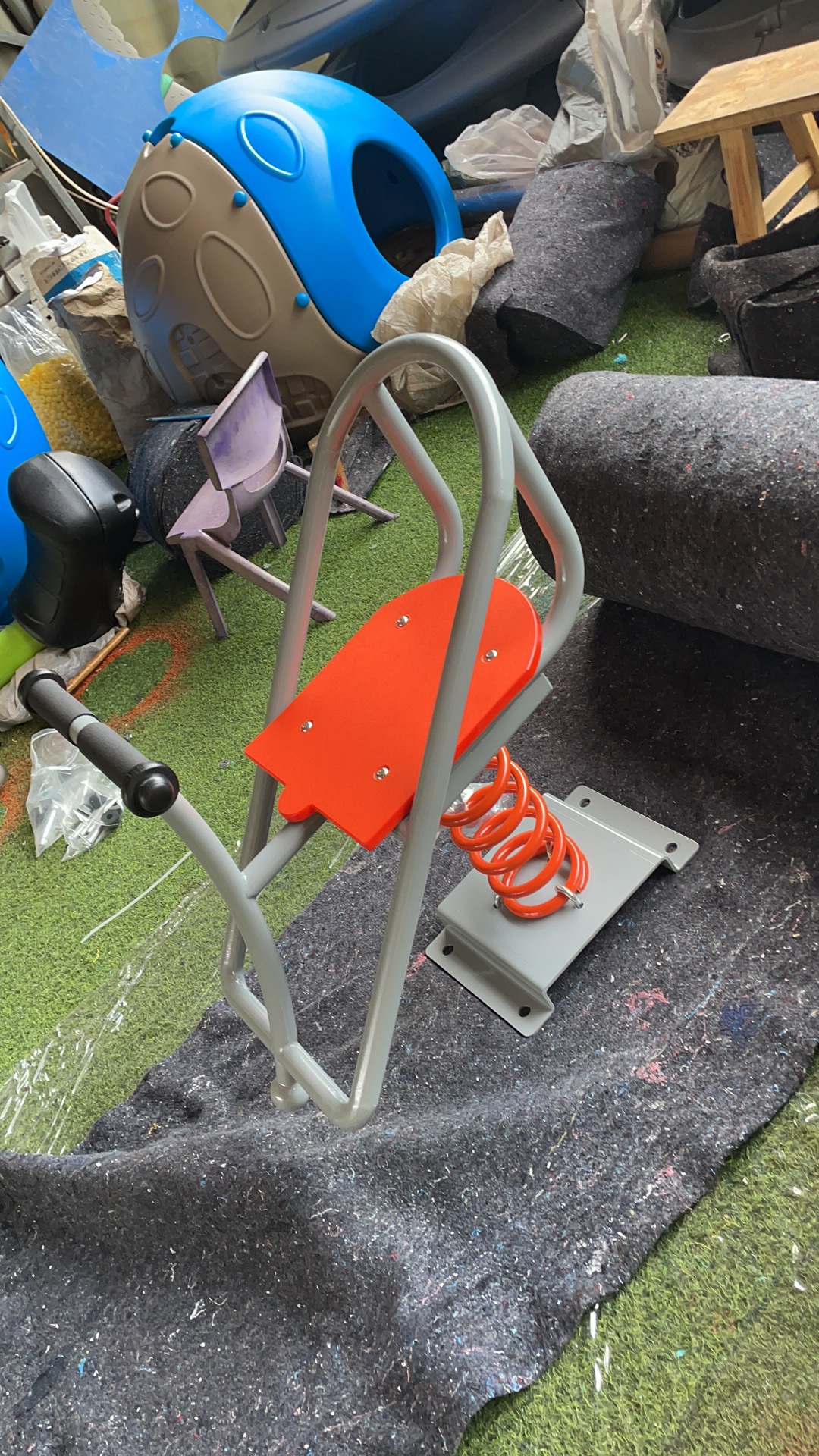 Higher Quality Children's Rocking Spring Horse Outdoor Metal Spring Seesaw Toys Indoor/Outdoor Playground Equipment