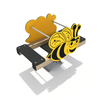 Commercial Playground Equipment PE Board Cartoon Style Children's Seesaw Outdoor Garden Game Toys