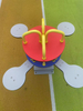 Customized Outdoor Playground Four Seater Children Spring Plastic Seesaw Carousel Play Equipment
