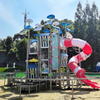 Outdoor Children's Playground Equipment combination slide for Park Yard Garden Schools and Sports VenuesOutdoor Children's Playground Equipment LLDPE Slide Swings Climbing Nets for Park Yard Garden Sc