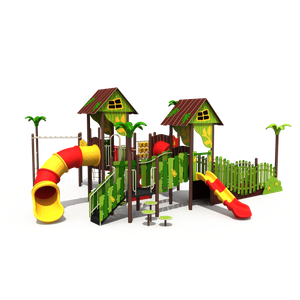 Children Outdoor Garden Playground Manufacturer High Quality PE Board Theme Park Equipment Kids Slide