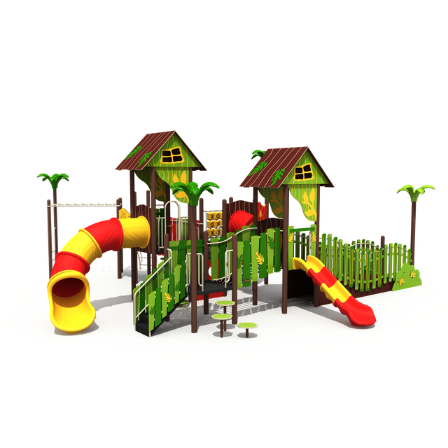 Children Outdoor Garden Playground Manufacturer High Quality PE Board Theme Park Equipment Kids Slide