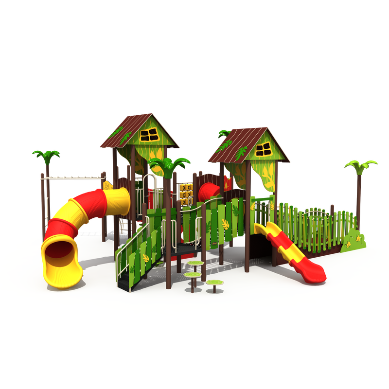 Children Outdoor Garden Playground Manufacturer High Quality PE Board Theme Park Equipment Kids Slide