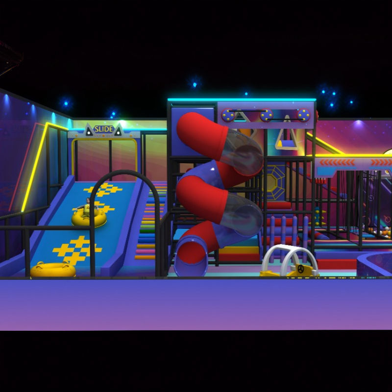 New Design Commercial Amusement Park Kids Play Equipment Indoor Playground with Gymnastics Trampoline
