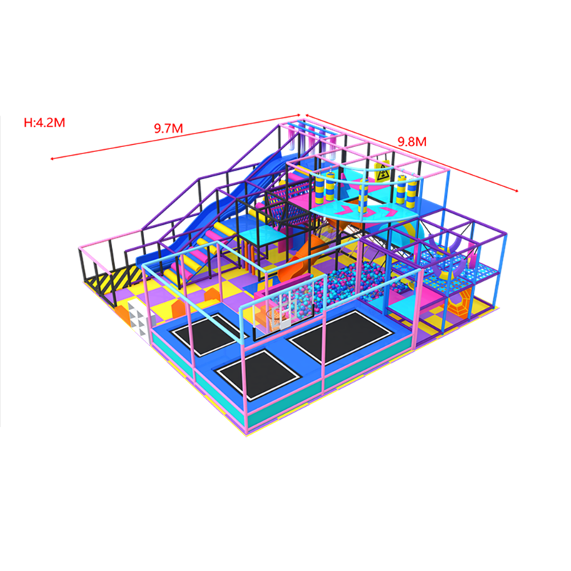 High Quality Soft Playhouse Structure Tube Slide Play Center Maze Amusement Park Facilities Kids Equipment Indoor Playground