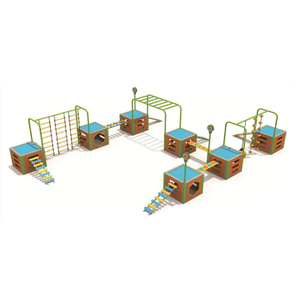 outdoor amusement equipment Customized Non-standard Children Rope Course Crawling Playground Outdoor Multifunctional Physical Training Playground