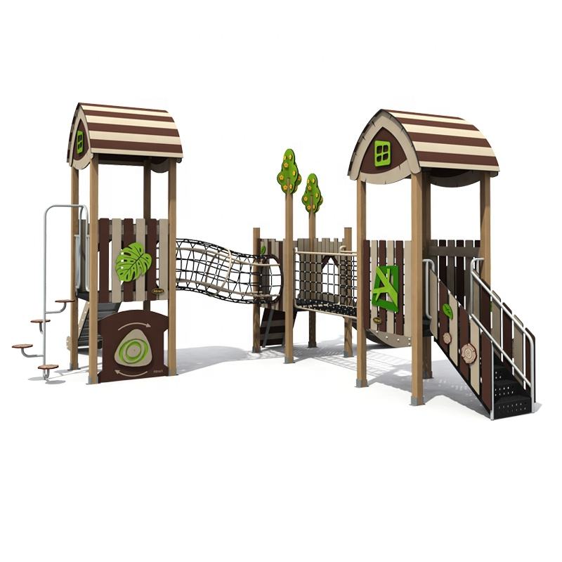 Interesting Design Large Outdoor Children's Playground with Metal and Plastic Slide for School and Adventure Park Garden Games
