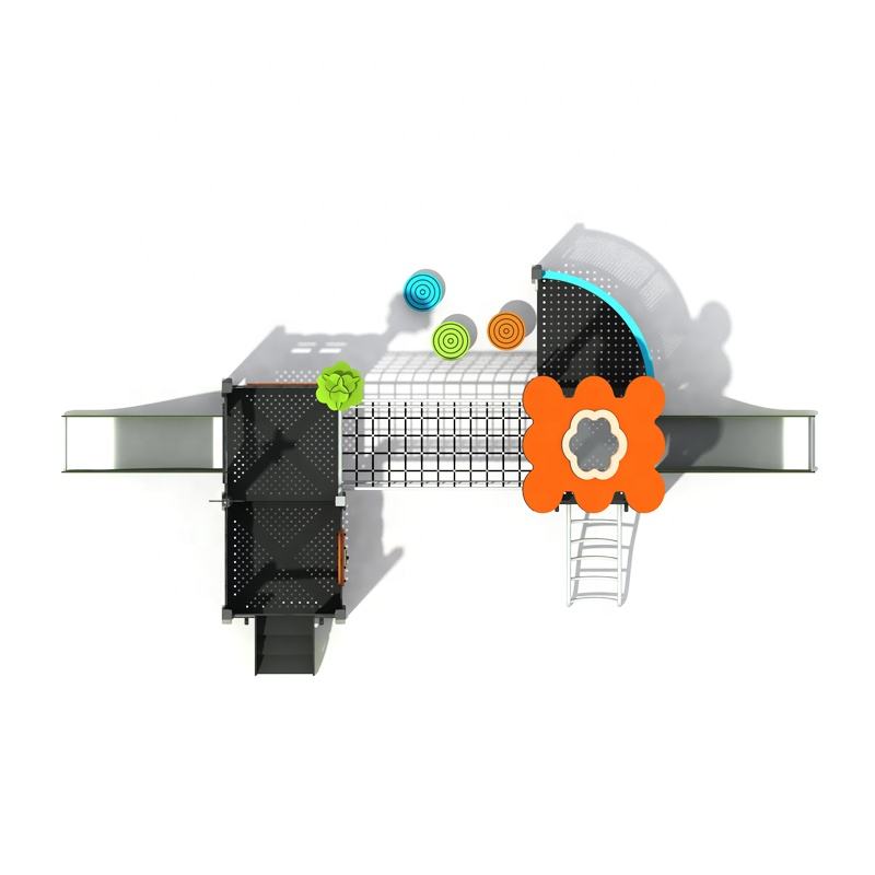 High Quality Commercial Children's Outdoor Stainless Steel Slide Playground Large Outdoor Play Equipment