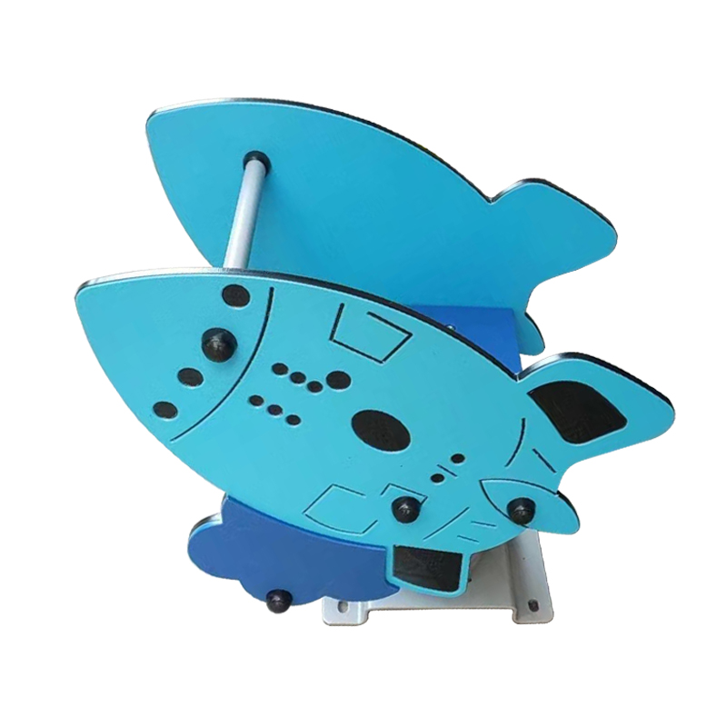 Cartoon Shape Children's Spring Trojan High Quality Outdoor Children's Rocking Chair Is Applied in Park Community Playground