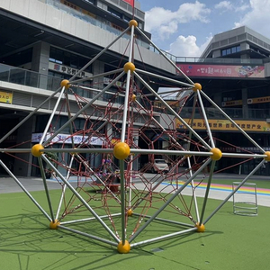 Outdoor Playground Equipment Kids' Amusement Net Mesh Climbing Dome Metal Frame Obstacle for School Use