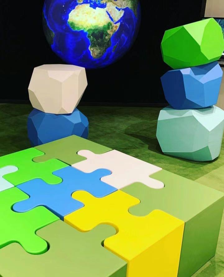 Block Tiles Soft Foam Interactive Playground