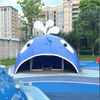 Custom Theme Kindergarten Outdoor Large Kids' Stainless Steel Unpowered Combination Slide Amusement Equipment Plastic Park Use