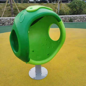 Outdoor Park Single-Seat Suspended Orb Swivel Chair for Kids