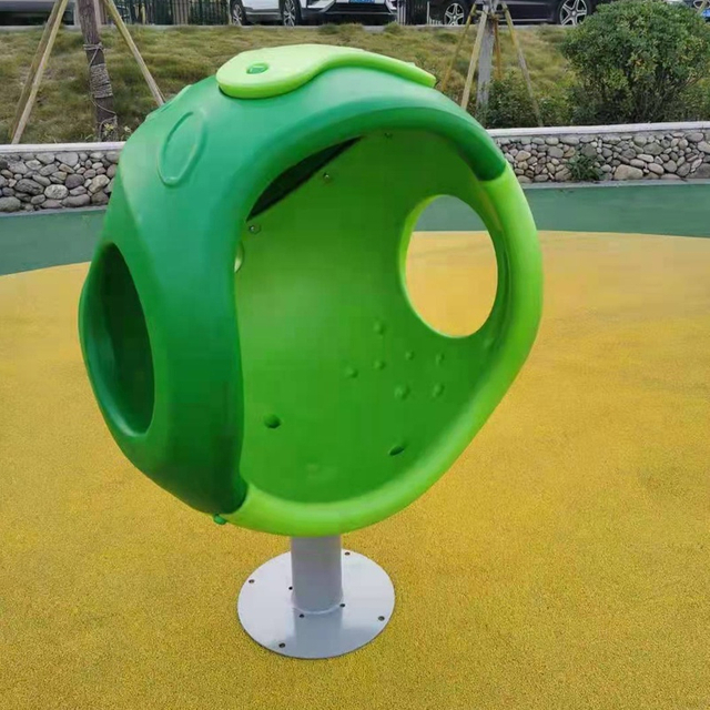 Outdoor Park Single-Seat Suspended Orb Swivel Chair for Kids