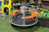 Factory direct outdoor children's push carousel with railing high quality plastic carousel seat children's garden outdoor toys