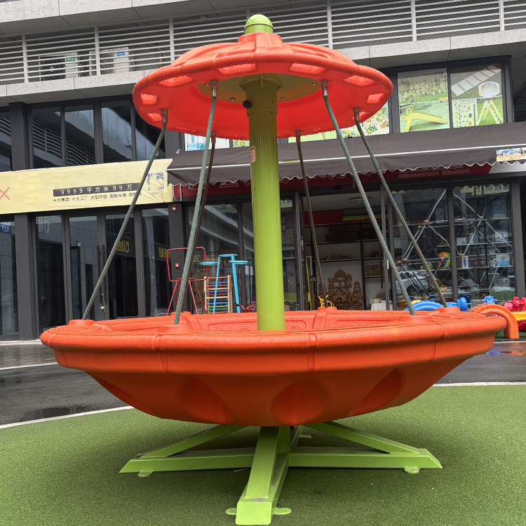 Large Outdoor Commercial Playground Equipment Kids Non-Powered Swivel Chair Set for Amusement