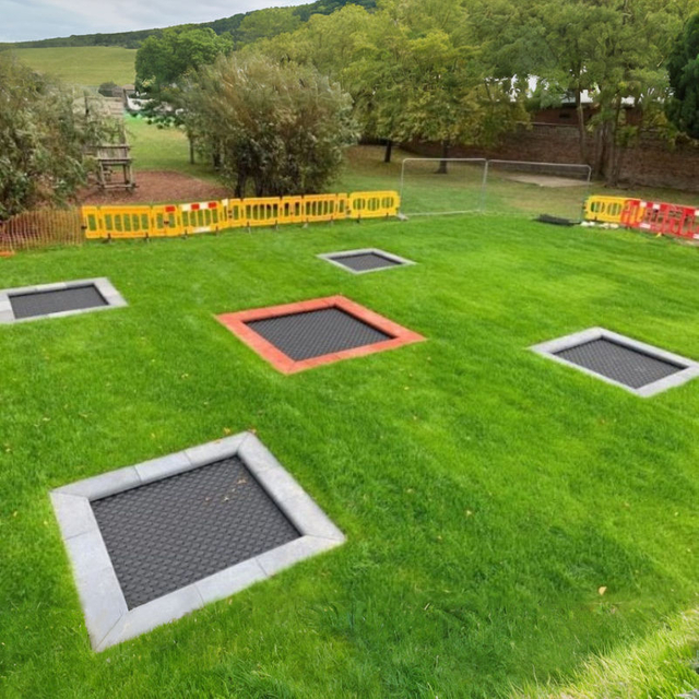 Customizable Commercial In-Ground Recessed Trampoline