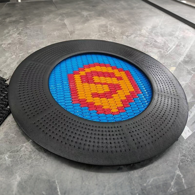 Outdoor Commercial-Grade Circular Trampoline Playground set