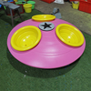 Outdoor Kids Playground Equipment Swivel Seat Three-person Flying Saucer Turntable Kids Gardening Toys Games