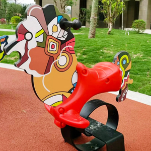 Colorful Lion Spring Rider for Outdoor Playgrounds
