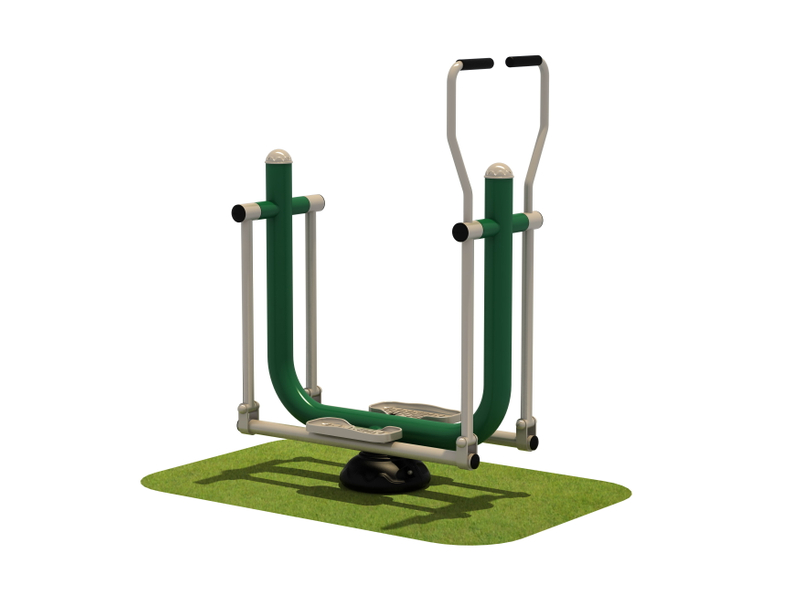 Outdoor Single-User Glider for Full-Body Cardio and Mobility