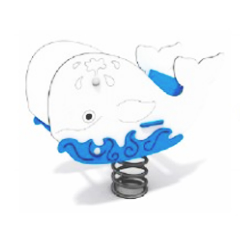 Outdoor Children's Playground Spring Rider PE Board Animal Shape Children's Spring Wooden Horse