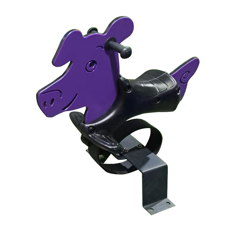 High Quality Spring Horse Rider Popular Animal Style Outdoor PE Board Children Rocking Horse Amusement Park Equipment