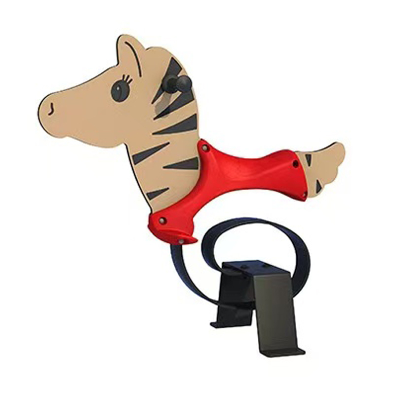 Factory Direct Sale Safe and Sturdy Children's Spring Wooden Horse Animal Shape PE Board Preschool Spring Horse Rider