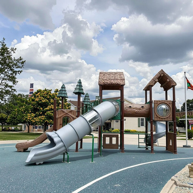 Customized Large Outdoor Playground Slide for Residential Areas Public Slides Amusement Park Facilities for Kids