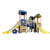 Outdoor Playground Set Stainless Steel Metal Slide Safety Preschool PE Board Park Equipment Fun Amusement for Kids Children