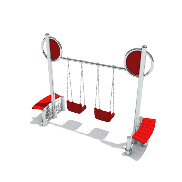 Outdoor High-quality Double Seat Swing for Residential Area