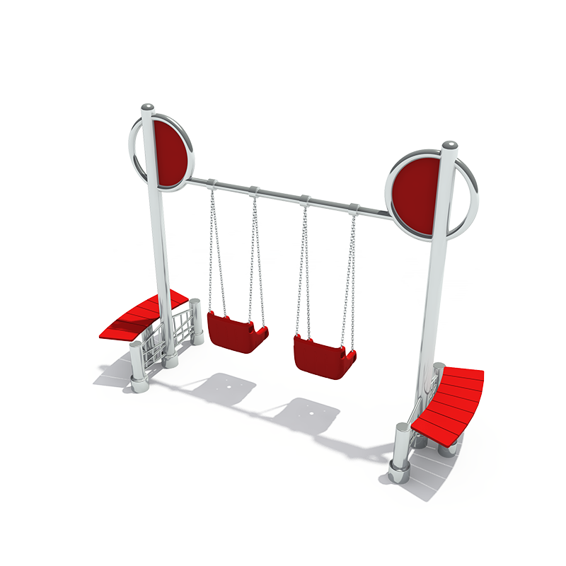 Outdoor High-quality Double Seat Swing for Residential Area
