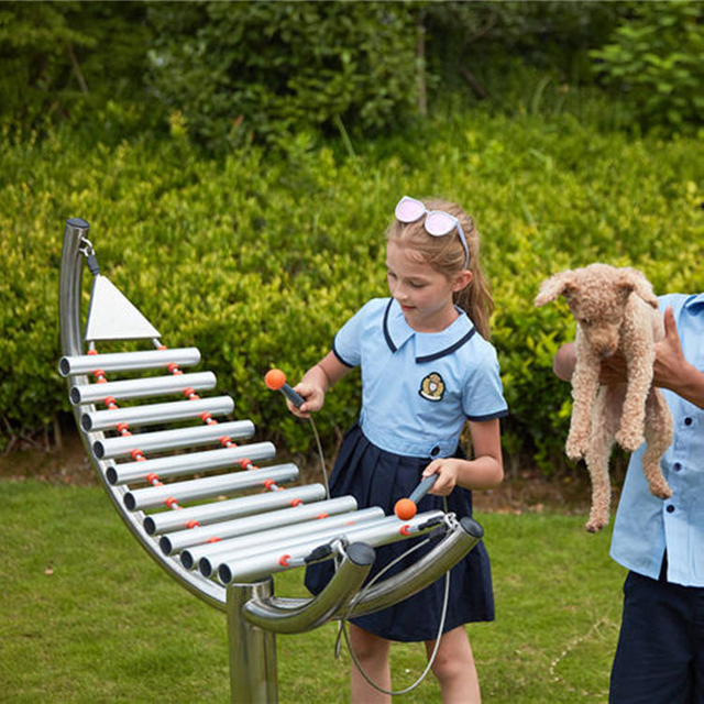 Moon Shaped Children Outdoor Musical Percussion Instrument Musical Playground Equipment for Preschool
