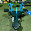 Children's Outdoor Plastic Seesaw Rocking Chair Outdoor Playground Spring Horse Toys the Seesaw Has Three Seats