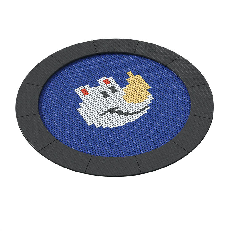 Outdoor Commercial-Grade Circular Trampoline Playground set