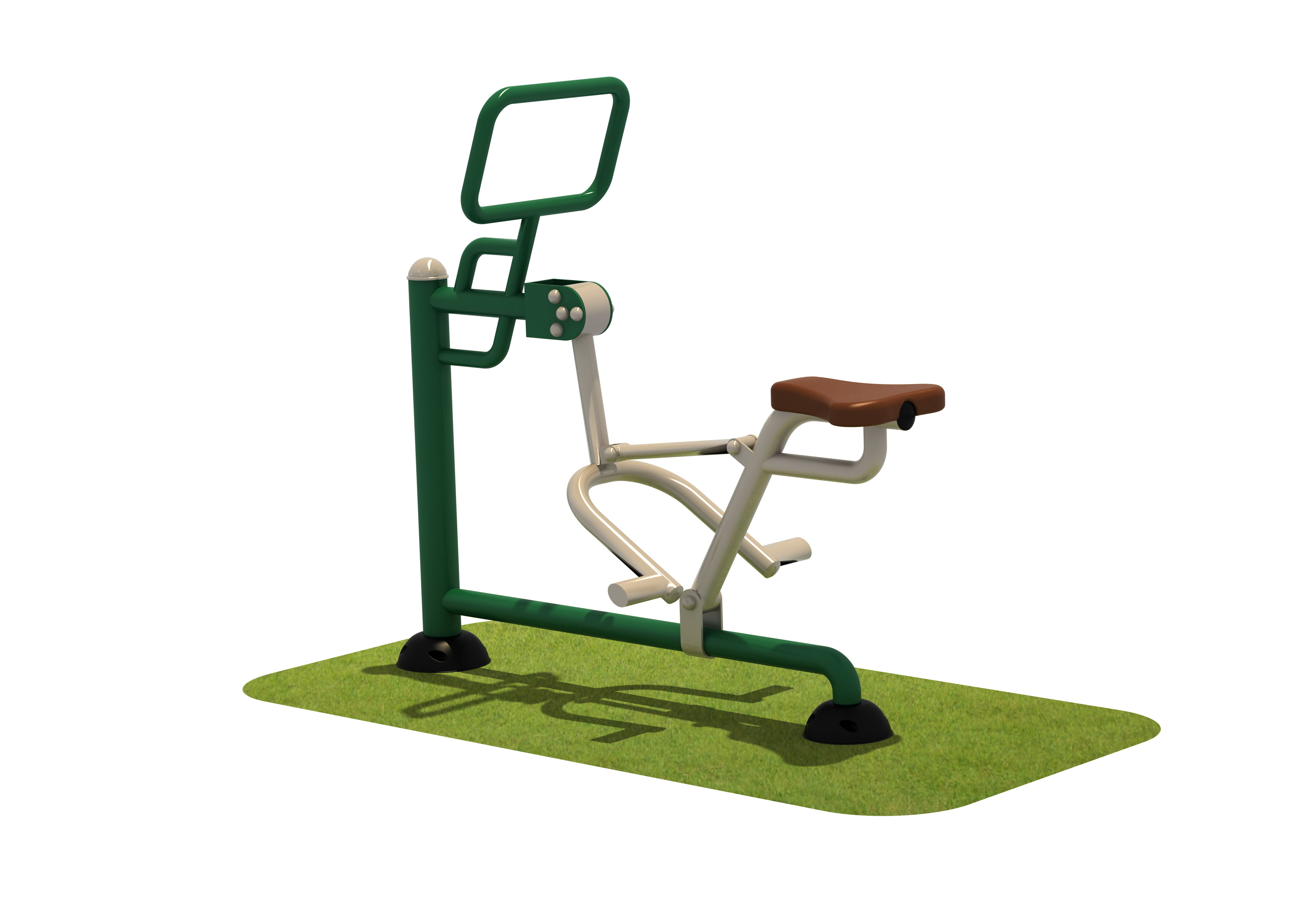 Outdoor Dual-User Rider for Full-Body Cardiovascular Workout