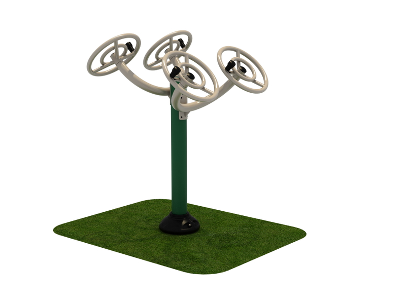 Outdoor Dual-User Shoulder Mobility and Rehabilitation Trainer