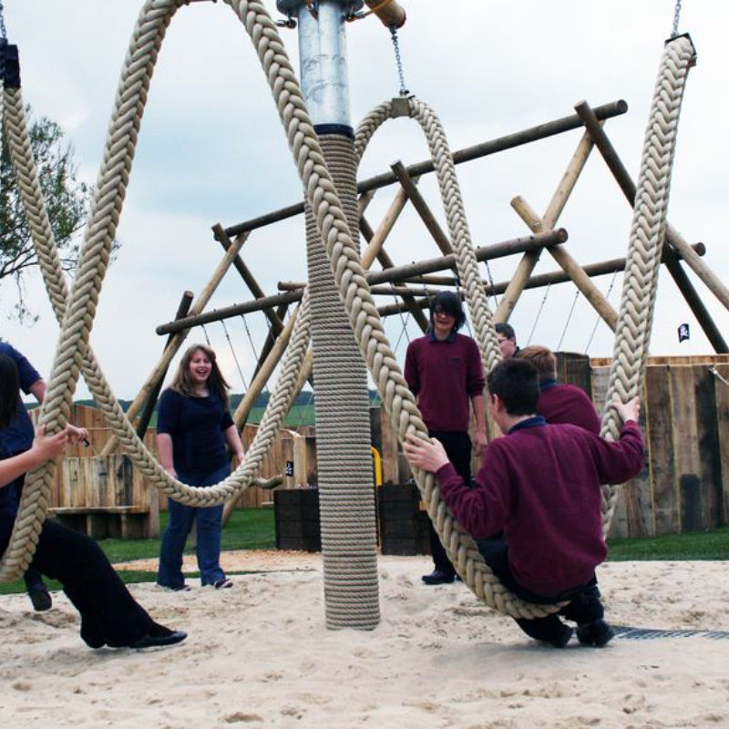 Children's Outdoor Adventure Climbing Frames for Physical Training in Amusement Parks Rope Challenge Game KidsClimbing Equipment