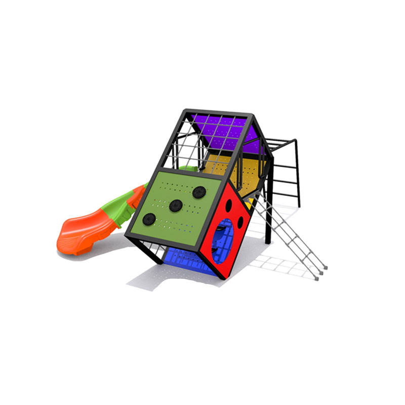 Large Outdoor Rope Playground with Slide Professional Children's Amusement & Climbing Rope Course