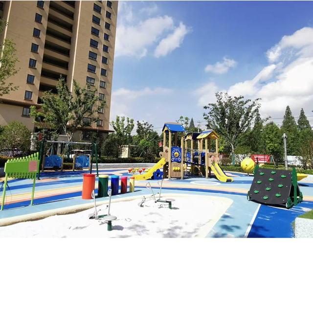 Outdoor Playground Set Stainless Steel Metal Slide Safety Preschool PE Board Park Equipment Fun Amusement for Kids Children