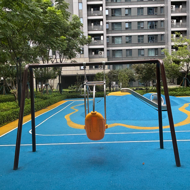 Durable Outdoor Double Swing Set for Park and Community Use