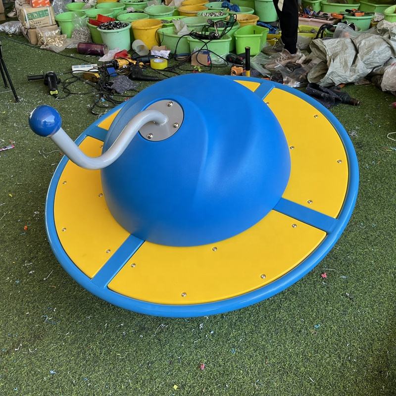 Outdoor 360 Degree UFO-Shaped Kids Swivel Chair 
