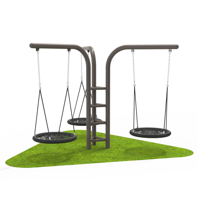 Outdoor Swing with Dual Seat and Toddler Seat