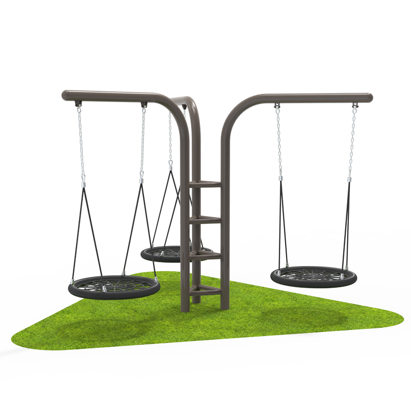 Outdoor Swing with Dual Seat and Toddler Seat