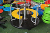 Factory direct outdoor children's push carousel with railing high quality plastic carousel seat children's garden outdoor toys