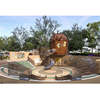 Bamboo & Wood Slide Playground: Large Commercial Outdoor Equipment for Children
