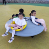 Outdoor Kids Playground Equipment Swivel Seat Three-person Flying Saucer Turntable Kids Gardening Toys Games