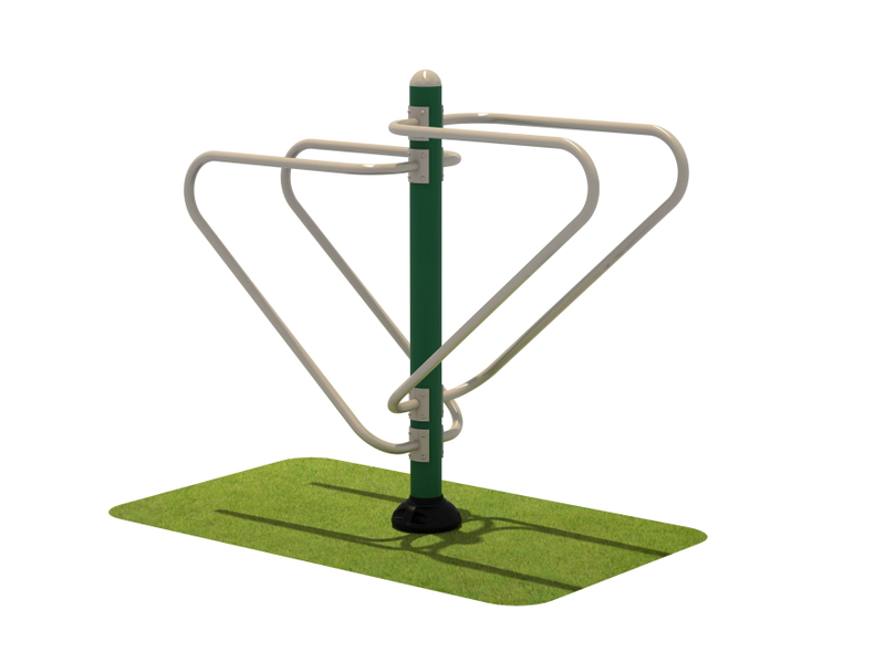 Outdoor Dual-User Parallel Bars for Calisthenics and Strength Training