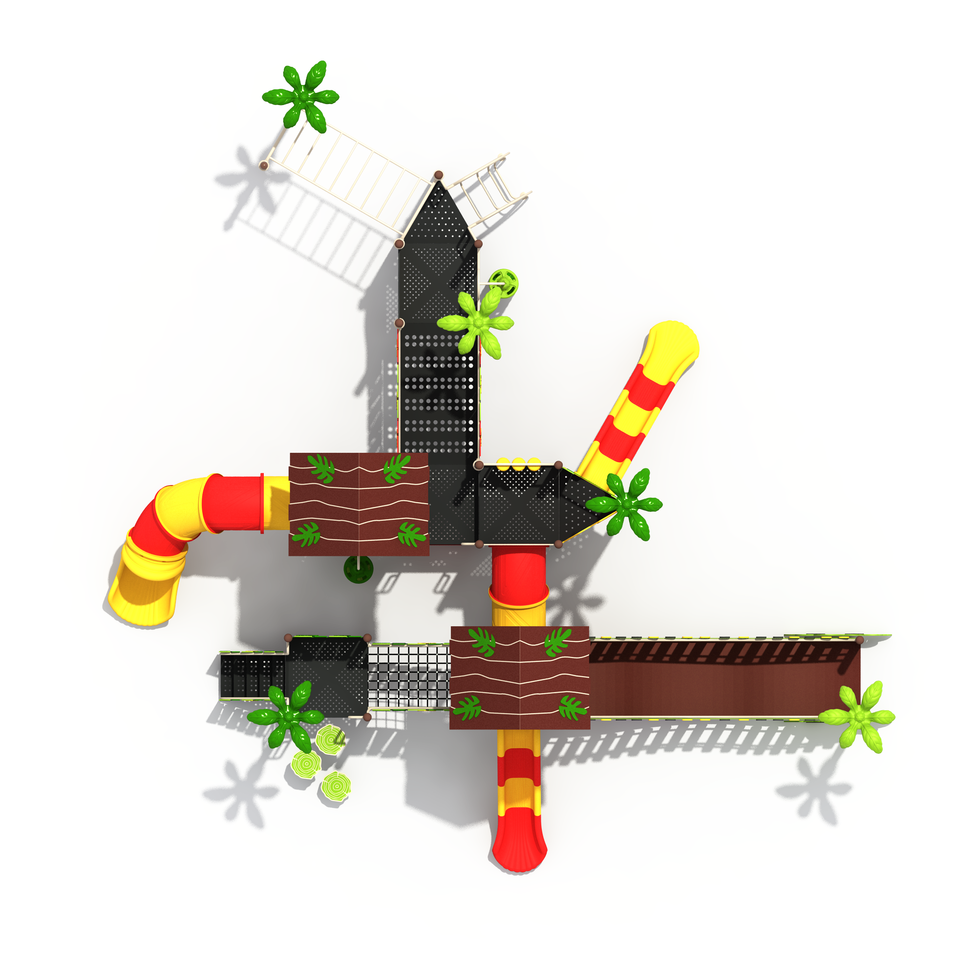 Children Outdoor Garden Playground Manufacturer High Quality PE Board Theme Park Equipment Kids Slide