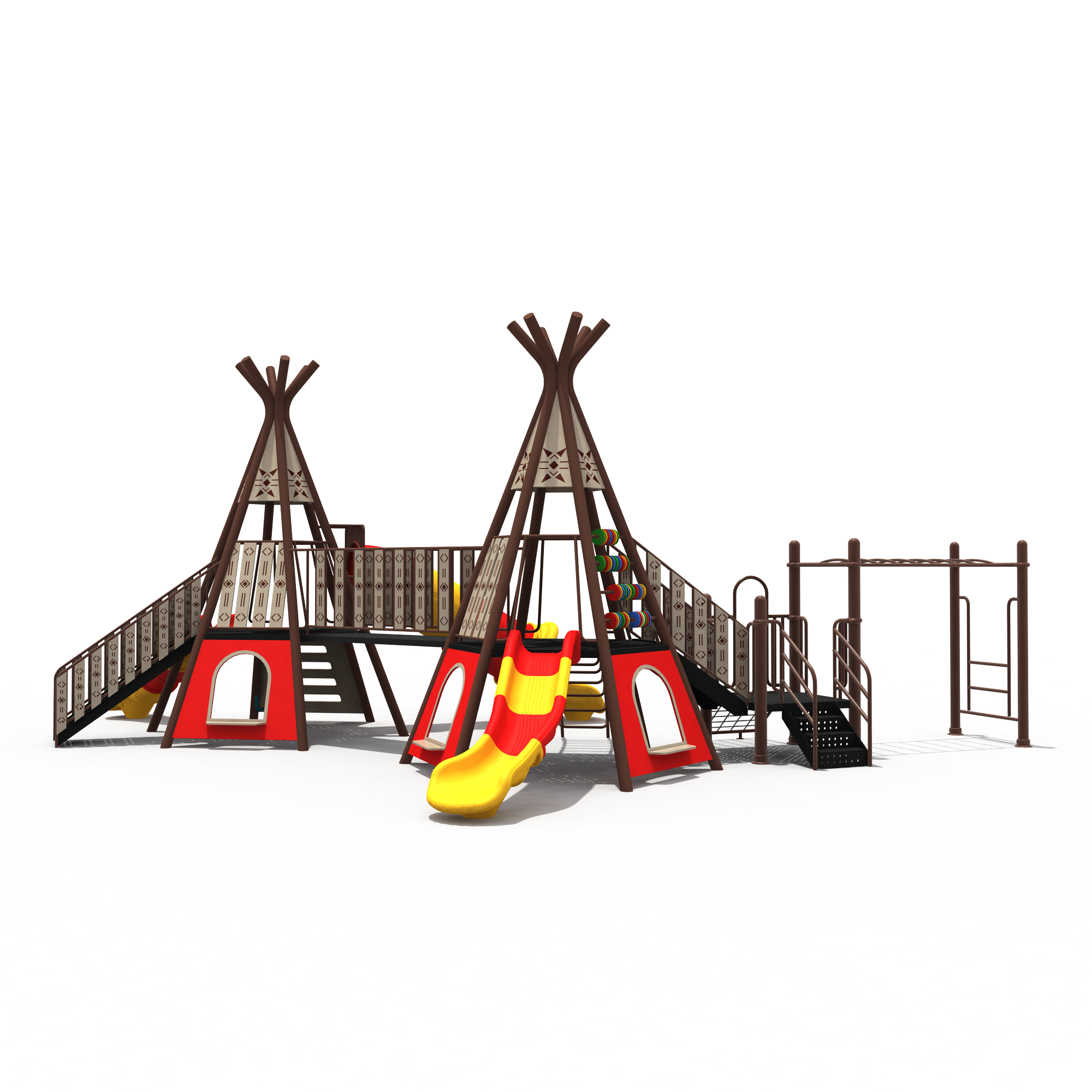 2025 Customized Outdoor Kids Playhouse with Jungle Climbing Plastic Slide Set Children's Fun Play Equipment